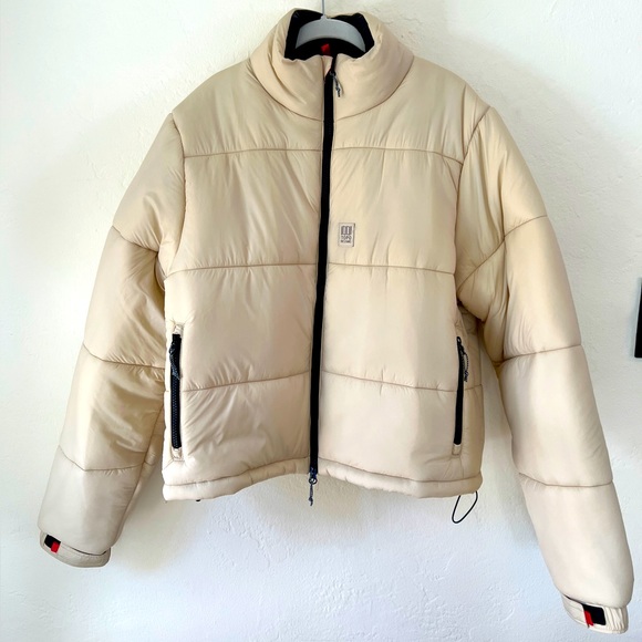 TOPO DESIGNS MOUNTAIN PUFFER JACKET - WOMEN'S SZ XL - SAND - Picture 1 of 5